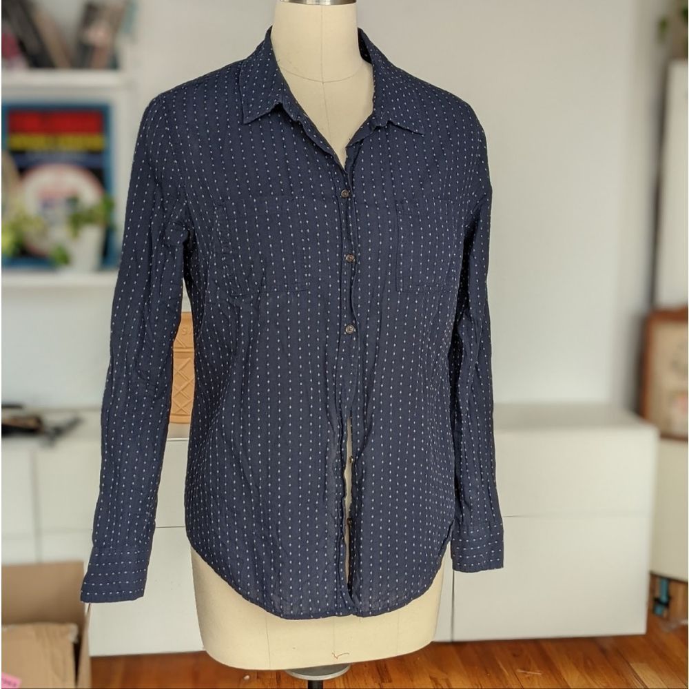 Navy merona shirt L